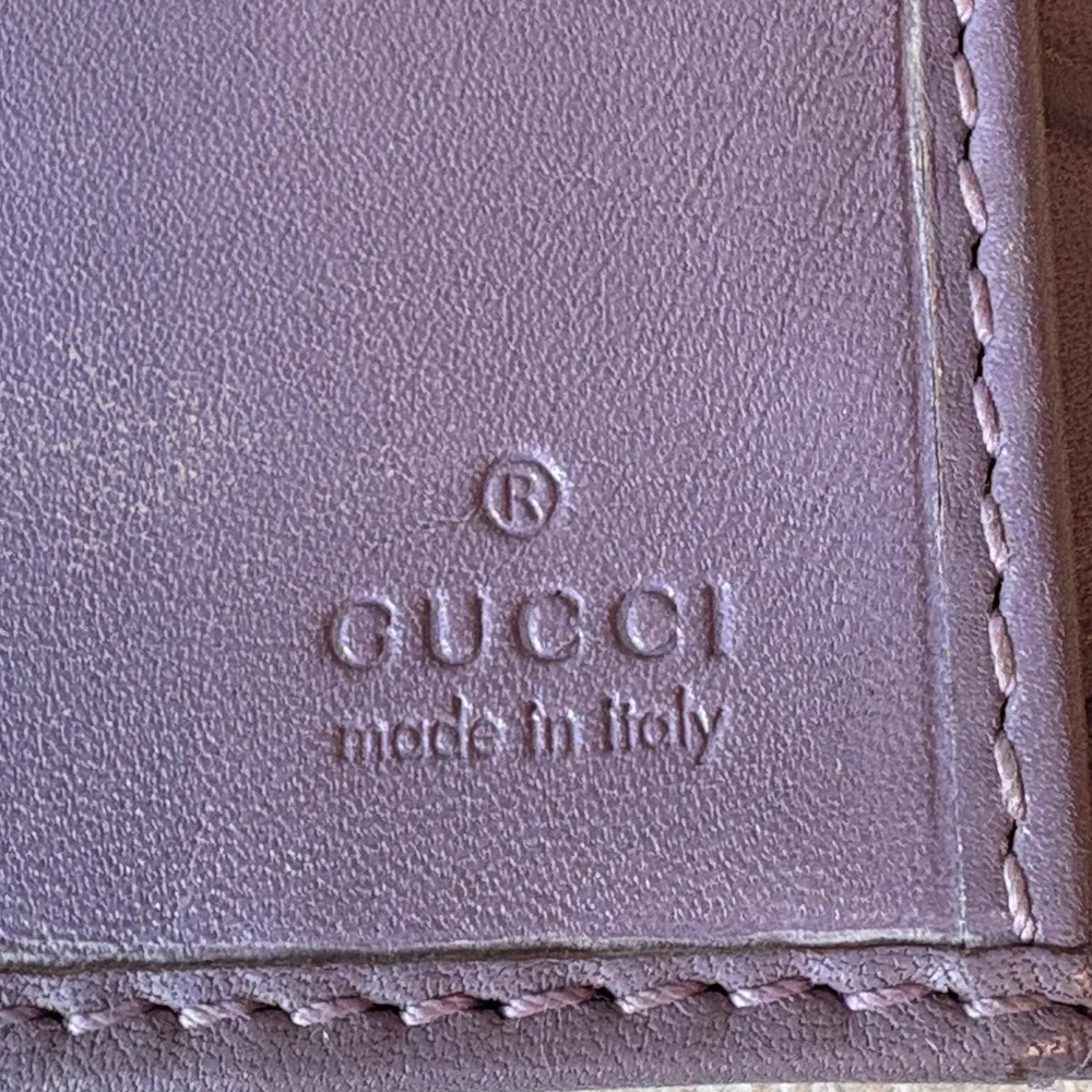 GUCCI Velvet Line Long Wallet - Lavender and grey